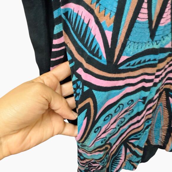 Custo Barcelona Knee Length Dress Blue Print Women’s Size 2 Small - Picture 7 of 12